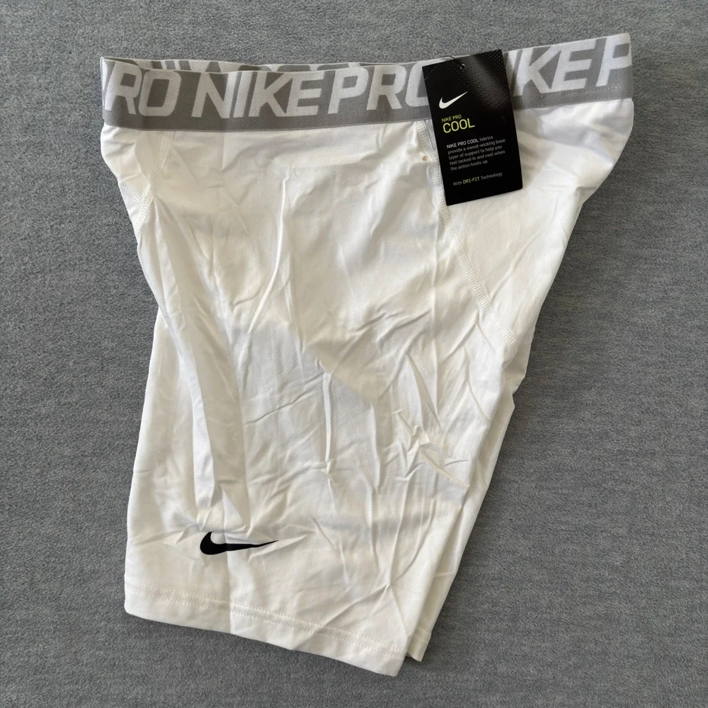 Nike Pro Cool Compression Shorts Mens XXL White Dri-FIT Training Boxers New